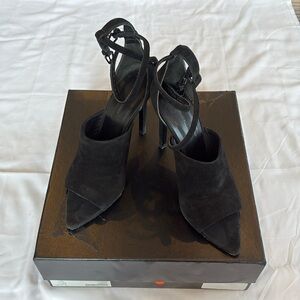 Alexander Wang black suede heels